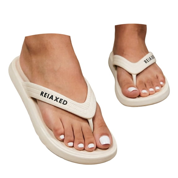 QGJZVUNL Flip Flops for Women with Arch Support Summer Shoes Beach Walking Thong Sandals Size 7