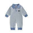 thumbnail image 1 of QGJZVUNL Infants Long Sleeve Jumpsuits Baby Boy Fall Clothes Cartoon Print Rompers Size 0-3 Months, 1 of 6