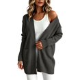 thumbnail image 1 of QGJZVUNL Long Cardigans for Women with Pockets Fall Winter Knitted Long Sleeve Sweaters Coats Size XL, 1 of 7