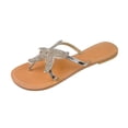 thumbnail image 1 of QGJZVUNL Starfish Flip Flops for Women Outdoor Summer Shoes Beach Walking Thong Cushion Sandals Size 8, 1 of 8