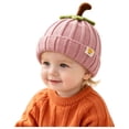 thumbnail image 1 of QGJZVUNL Toddler Baby Pumpkin Hats Winter Warm Knitted Beanie Caps Halloween Pumpkin Hat, 1 of 6