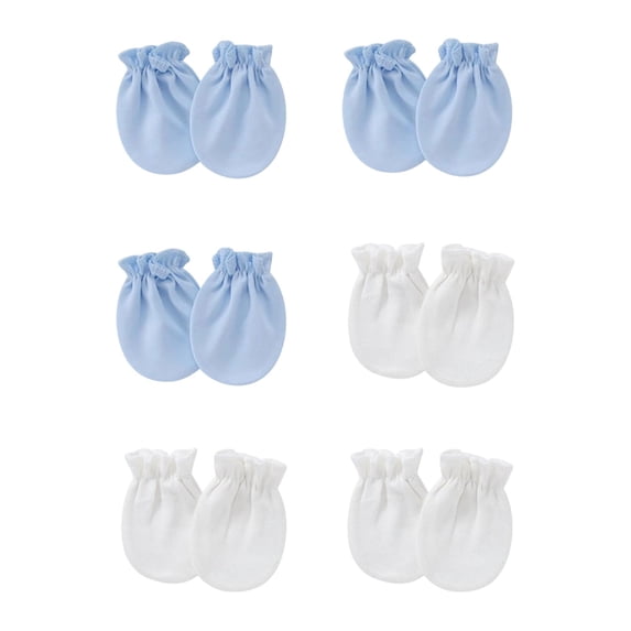 QHFBli 6 Pairs Baby Mittens Toddler Gloves No Scratch Mittens Gloves for 0-6 Months Baby Boys Girls 0-6 Months