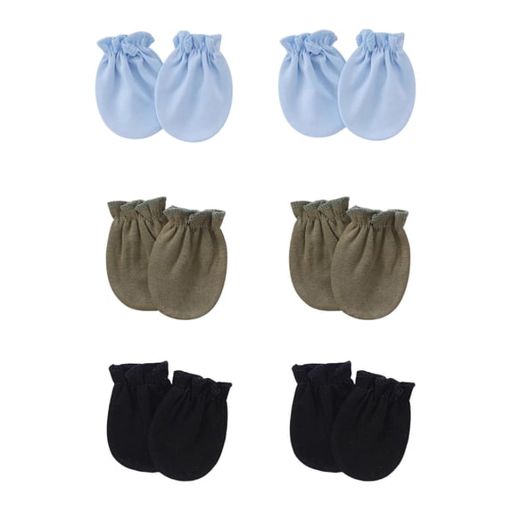 QHFBli 6 Pairs Baby Mittens Toddler Gloves No Scratch Mittens Gloves for 0-6 Months Baby Boys Girls 0-6 Months