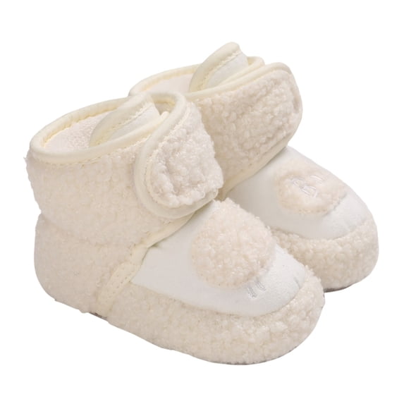 QHFBli Baby Booties First Walkers Cozy Shoes Warm Shoes Soft Booties Comfortable Boots Toddler Warming Home Shoes Snow Boots For Baby Girls And Boys