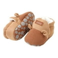 thumbnail image 1 of QHFBli Baby Booties for Boys Girls with Soft Lining Non Gripper Slipper Socks Toddler First Walker Crib Shoes, 1 of 3