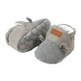 thumbnail image 1 of QHFBli Baby Booties for Boys Girls with Soft Lining Non Gripper Slipper Socks Toddler First Walker Crib Shoes, 1 of 3