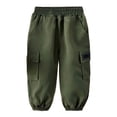 thumbnail image 1 of QHFBli Baby Boys Cargo Joggers Pants Toddler Lightweight Hiking Pants Kids Pull On Sweatpants, 1 of 4