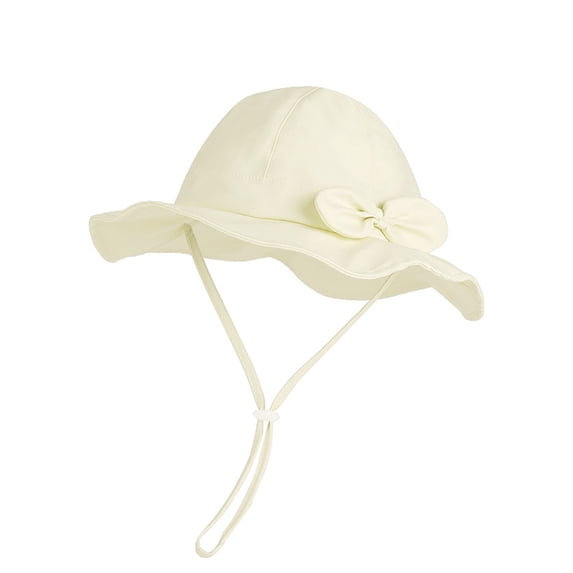 QHFBli Baby Girl Sun Hat with UPF 50+ Outdoor Adjustable Beach Hat with Wide Brim Bucket Hats
