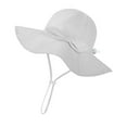 thumbnail image 1 of QHFBli Baby Girl Sun Hat with UPF 50+ Outdoor Adjustable Beach Hat with Wide Brim Bucket Hats, 1 of 3