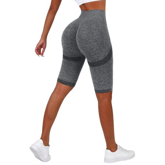 QHFBli Biker Shorts Womens Seamless High Rise Tummy Control -Lifting Solid Color Shorts Summer Cozy Athletic Legging
