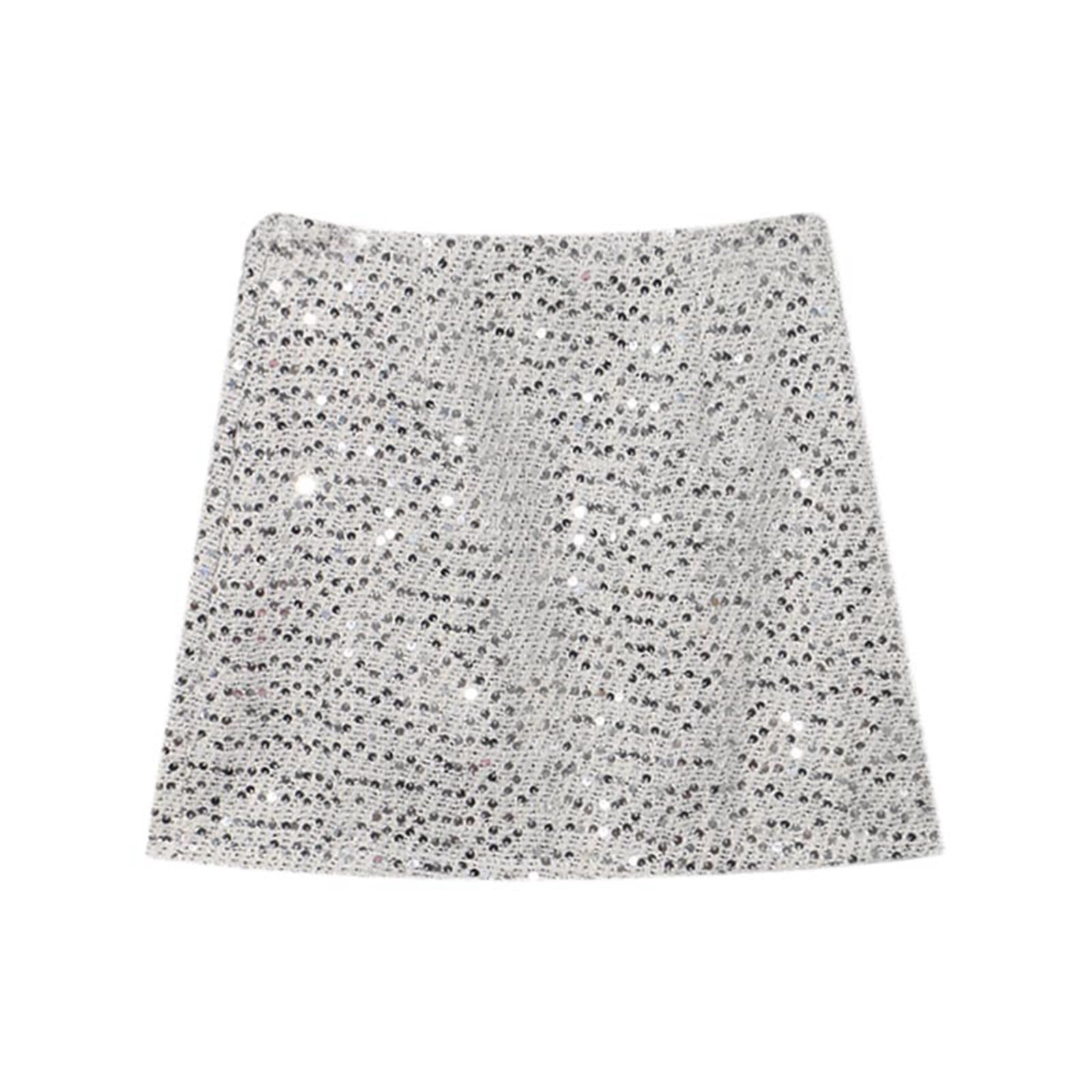 Cyan Ladies Sparkle Sequin Party Long Skirt main image 0