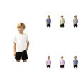 thumbnail image 1 of QHFBli Boys Crew Neck Sport Tees, Kids Ice Silk Mesh T-Shirts, Lightweight Breathable Tops for School, Running & Casual Wear White 4-5 Years, 1 of 9