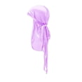 thumbnail image 1 of QHFBli Boys Girls Satin Durag Head Cap, High Stretch Long Tail Pirate Headwrap, Kids Silky Do‑rag Head Hat 3-14 Years, 1 of 4