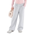 thumbnail image 1 of QHFBli Boys Open Bottom -Lined Sweatpants with Pockets High Elastic Waist Baggy Wide Straight Leg Pants, 1 of 2