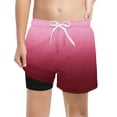 thumbnail image 1 of QHFBli Boys Swim Trunks with Compression Liner Comfortable Anti-Chafe Swimming Shorts Stretchy, 1 of 4