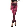 thumbnail image 1 of QHFBli Breathable Polyester Leggings Womens High Waist Seamless Leggings Denim Print Jeans Tights Elastic Slim Fit Gym, 1 of 7