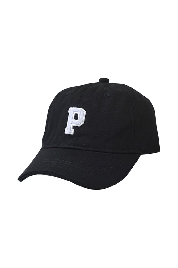 Classic Letter P Toddler Baseball Hat Adjustable Washed Letter Initial Hat Babys Cap Sun Hat Cap