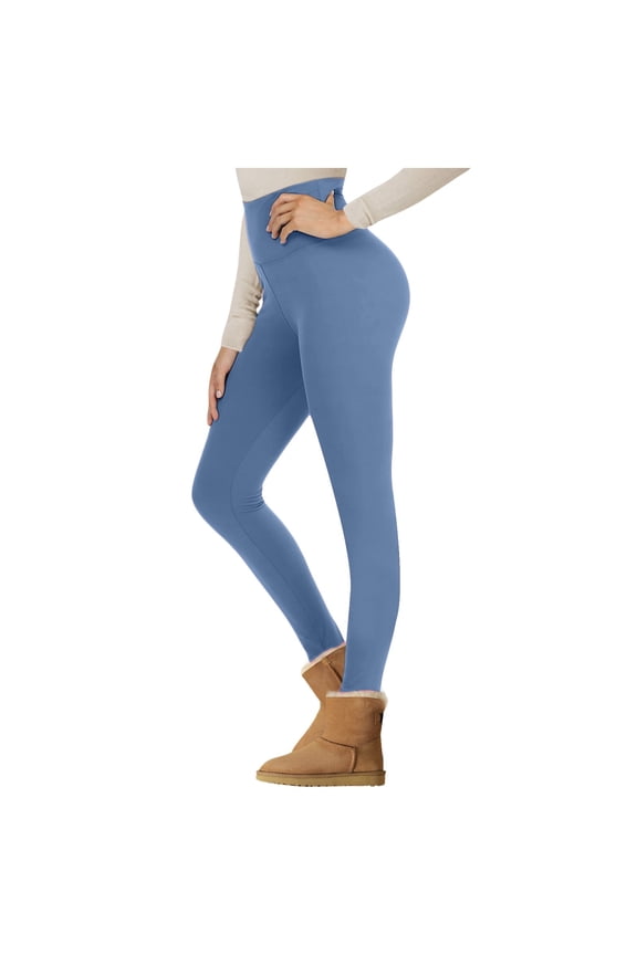 Compression Leggings Women's Lambswool Lined High Waist Thermal Winter Yoga Pants with Soft Warm Comfortable Fit for All