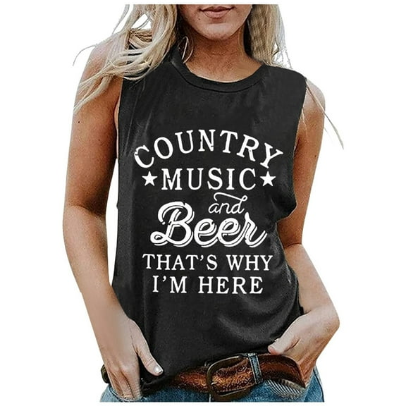 QHFBli Country Music Tank Tops Women Western Howdy Tees Vest Cowgirl Vacation Sleeveless Tops Concert Outfits