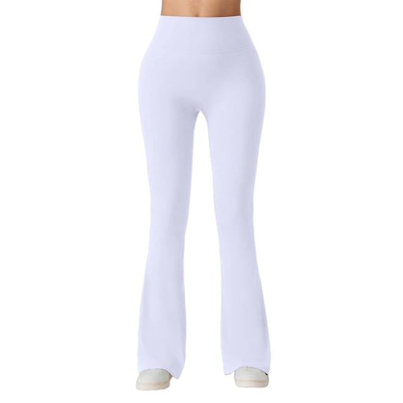 QHFBli Flare Leggings for Women High Waist Yoga Pants with Pockets Tummy Control Workout Gym Bootcut Leggings