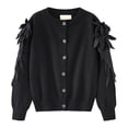 thumbnail image 1 of QHFBli Girls' Cardigans Sweater Cotton Button Solid Long Sleeve Knit Sweaters, 1 of 4