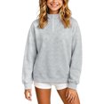 thumbnail image 1 of QHFBli Girls Quarter Zip Pullover Athletic Oversized Trendy Sweatshirts Fall Outfits Fitted Comfy Vintage Sweatshirts 3-4 Years, 1 of 8