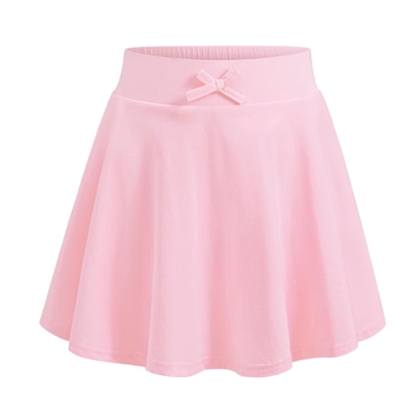 QHFBli Girls Skirts Kids Casual Mini Skorts Toddler Athletic Uniform Skirts with Pockets Pink 11-12 Years