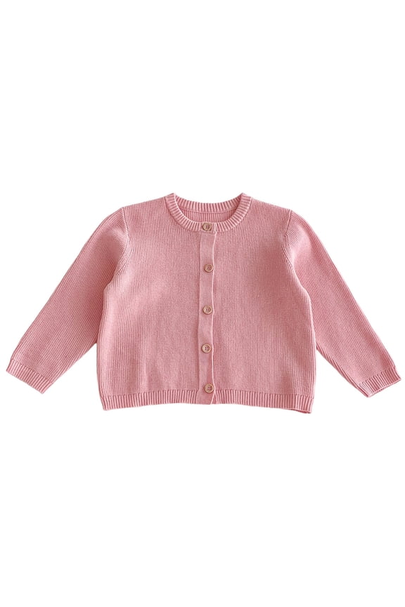 Infant Baby Girl Cardigan Sweater Long Sleeve Button Up Knit Sweatshirt Jacket Toddler Baby Girl Fall Outfits