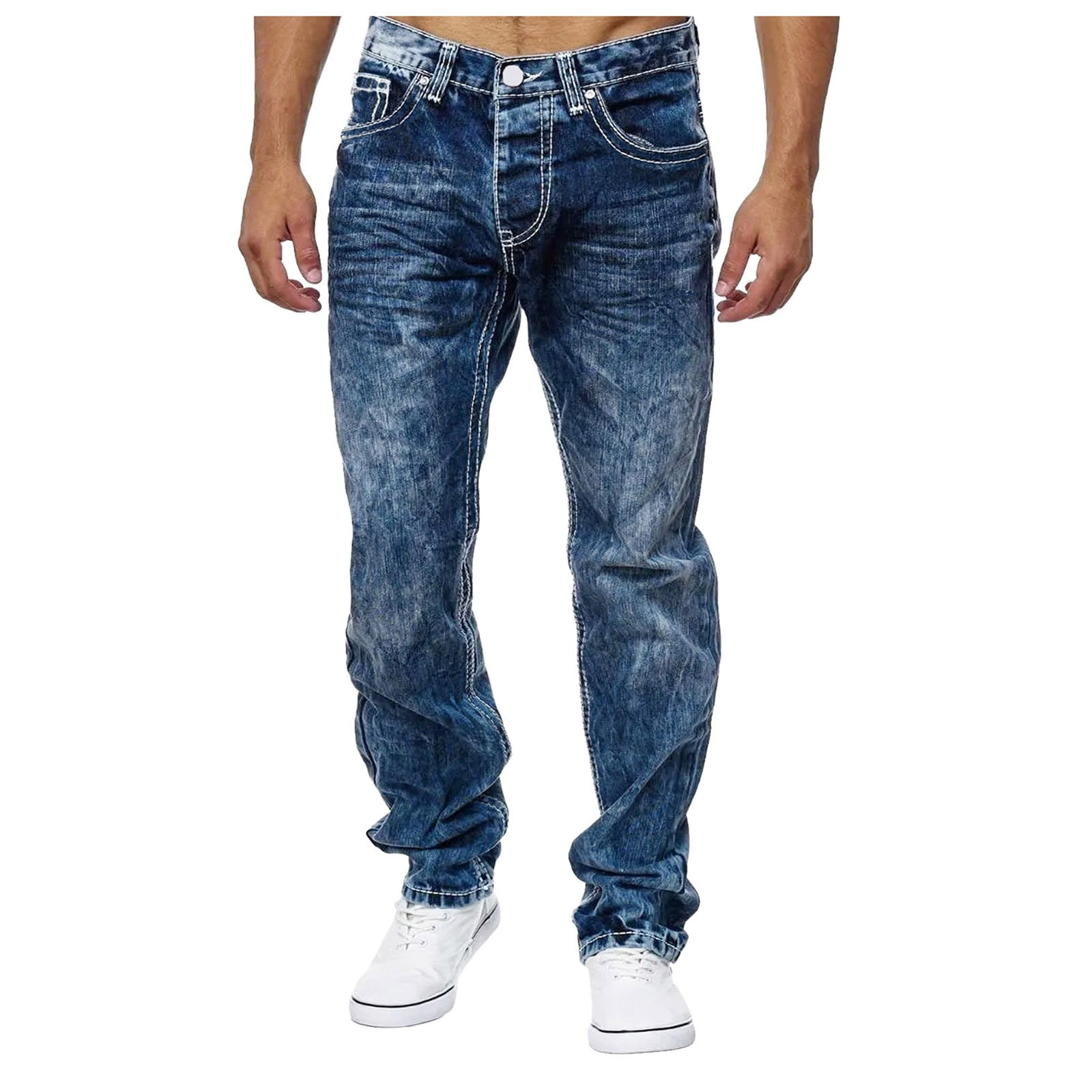 Men's Slim Fit Comfortable Jeans, Trousers- Tenby