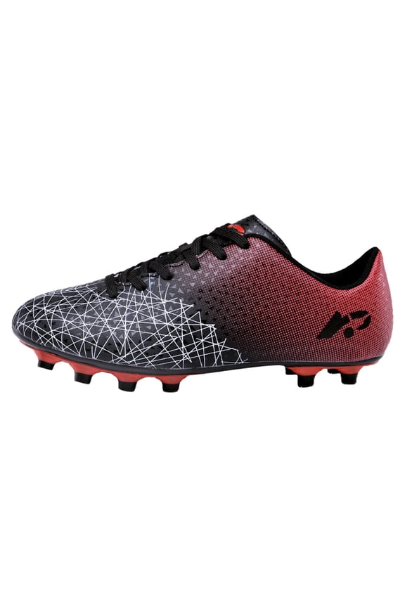 Kids Boys Cleats Firm Ground Soccer Shoes Athletic Lightweight Running Outdoor Turf Comfortable Training Football Shoes 17-17.5Years