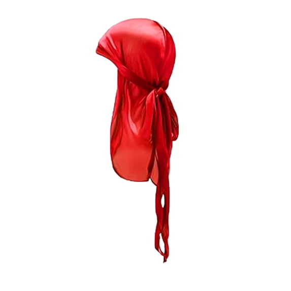 QHFBli Kids Satin Pirate Durag, High Stretch Long Tail Silky Headwrap for Children Daily Hair Care