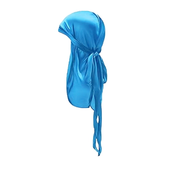 QHFBli Kids Satin Pirate Durag, High Stretch Long Tail Silky Headwrap for Children Daily Hair Care