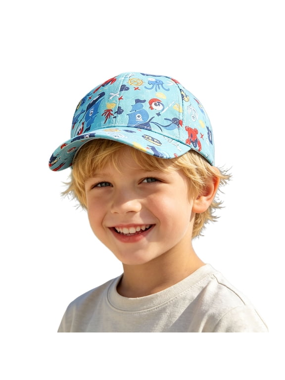 Kids Trucker Baseball Hat, Ventilated Mesh Back Cap, Adjustable Closure Summer Outdoor Sun Cap for Toddlers