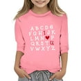 thumbnail image 1 of QHFBli Kids Valentine Shirt Girls Valentines Shirts Cute Heart Grpahic Long Sleeve Tee Tops, 1 of 4
