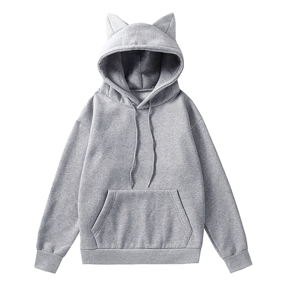 QHFBli Lounge Women's Hoodie Women's Long Sleeve Thickened Pullover Hoodie Cozy Winter Wear Soft Lined Drawstring Sweatshirt Top for Casual Outfit Comfort
