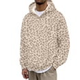 thumbnail image 1 of QHFBli Men's Leopard Print Hoodies Oversized Cheetah Sweatshirts Vintage Casual Long Sleeve Pullover With Pockets, 1 of 4