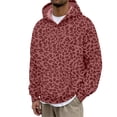 thumbnail image 1 of QHFBli Men's Leopard Print Hoodies Oversized Cheetah Sweatshirts Vintage Casual Long Sleeve Pullover With Pockets, 1 of 4