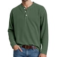 thumbnail image 1 of QHFBli Men's Short Sleeve Henley Shirts Summer Button Big and Tall Shirts Basic Lightweight Breathable Golf Casual Shirt, 1 of 4