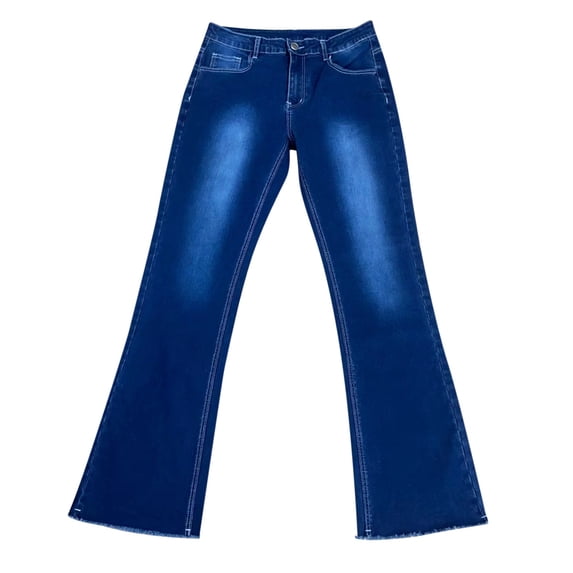 QHFBli Men's Slim Denim Jeans Regular Fit Comfort Flex Waist Jean