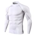 thumbnail image 1 of QHFBli Men's Turtleneck Fitness Long Sleeves, Turtle Neck Compression Shirts for Men, 1 of 6