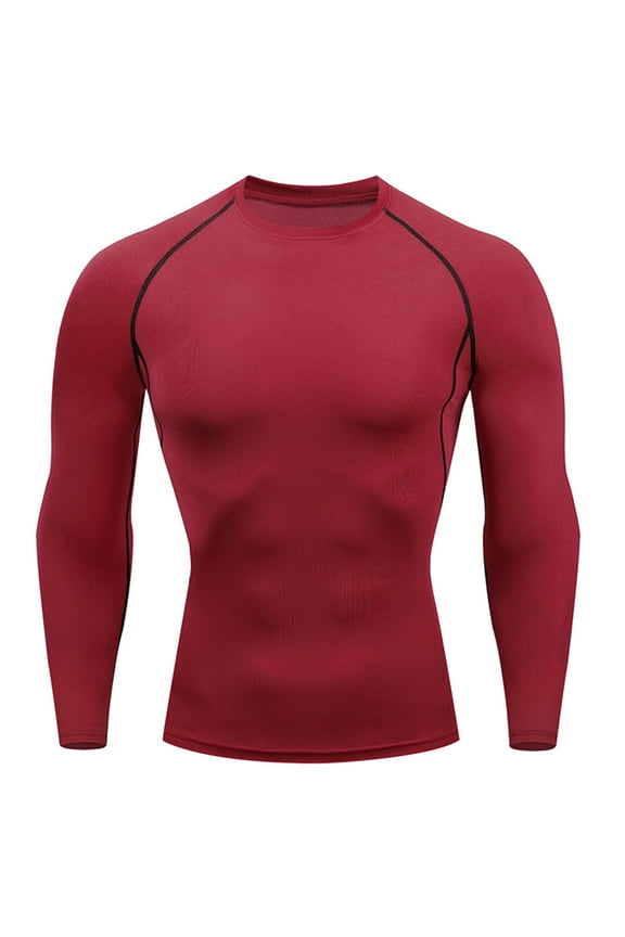 Men's Turtleneck Fitness Long Sleeves, Turtle Neck Compression Shirts for Men