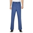 thumbnail image 1 of QHFBli Mens Baggy Jeans Casual Classic Fit Denim Trouser Pant-Regular and Big & Tall Sizes, 1 of 8
