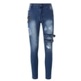 thumbnail image 1 of QHFBli Mens Baggy Jeans Fashionable Straight Leg Pants Stretch Business Casual, 1 of 7