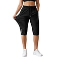 thumbnail image 1 of QHFBli Mens Capri Pants 3/4 Long Jogger Sport Shorts,Workout/Gym/Yoga/Beach Shorts Quick Dry with Zipper Pockets, 1 of 3