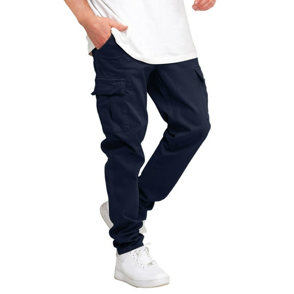 QHFBli Mens Cargo Pants Casual Outdoor Hiking Pants for Men Athletic Joggers Sweatpants