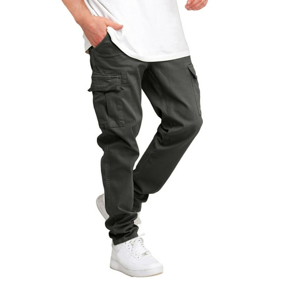 QHFBli Mens Cargo Pants Casual Outdoor Hiking Pants for Men Athletic Joggers Sweatpants