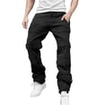 thumbnail image 1 of QHFBli Mens Jean Patch Ripped Stretch Regular Fit Jean Straight Tube Retro Hop Pants Street Jeans Pants, 1 of 9
