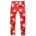 thumbnail image 1 of QHFBli Mens Slim Fit Jeans Skinny Stretch Denim Pants for Men Straight Fit, 1 of 7