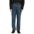 thumbnail image 1 of QHFBli Mens Wide Leg Jeans High Rise and Baggy Boyfriend Loose Fit Denim Pants with Frayed Hem, 1 of 9