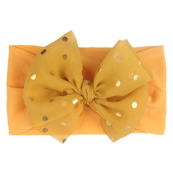 QHFBli Oversized Baby Headbands with Bows - Elastic Nylon Hairbands, Head Wraps and Hair Accessories for Newborns, Infants, Toddlers and Kids
